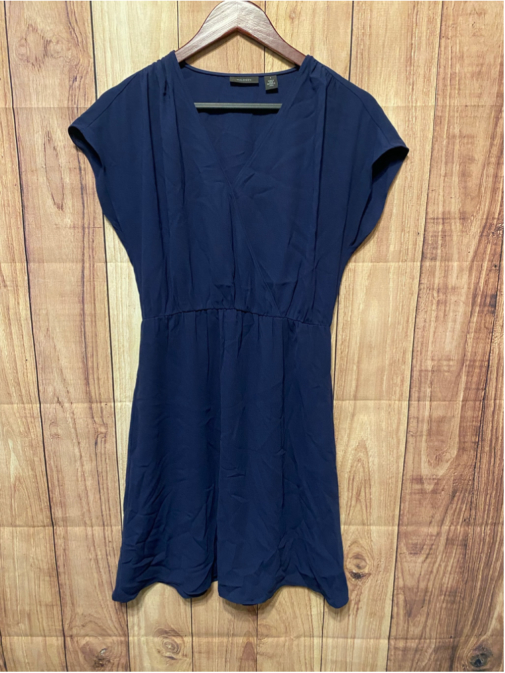 Halogen Small Navy Blue Midi Dress pocket